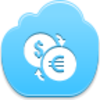 Free Blue Cloud Conversion Of Currency Image