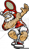 Christmas Tennis Clipart Image