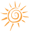 Simple Sun Motif Clip Art