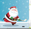 Free Santa Fishing Clipart Image