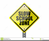 School Zone Sign Clipart Image