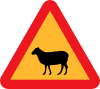  Sheep Roadsign Clip Art