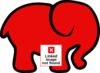 Red Elephant Clip Art