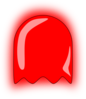 Red Ghost Clip Art