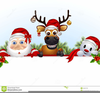 Father Christmas Rudolph Clipart Image