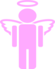 Pink Girl Angel Clip Art