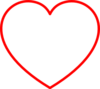Red Heart Clipart Red Heart Outline Md Image