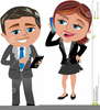 Woman On The Phone Clipart Image