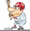 Baseball Players In Clipart Image