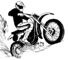 Dirt Bike Tread Clipart Image