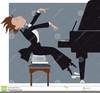 Piano Playing Clipart Image