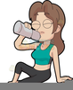Free Clipart Person Drinking Water Image
