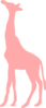 Pink Girraffe Clip Art