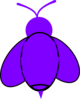 Purple Large Bee Clip Art