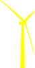Wind Turbine Yellow Clip Art