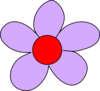 Light Purple Flower Clip Art
