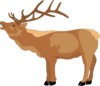 Reindeer Mooing Clip Art