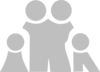 Family Symbol Gray Clip Art