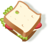 Vegetarian Sandwich Clip Art