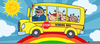 Short School Bus Clipart Image