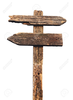 Wood Sign Post Clipart Image