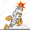 Running Spark Plug Clipart Image