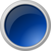 Glossy Blue Button Clip Art