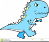 Blue Dinosaur Clipart Image