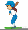 Girls Playing Sports Clipart Image