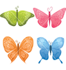 Cute Butterflies Vector Image
