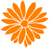 Dahlia Orange Clip Art