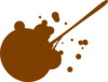 Brown Splatter Clip Art