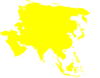 Asian Continent Yellow Clip Art