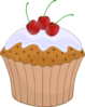 Cherry Cupcake 3 Clip Art