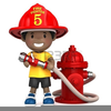 Firefighter Hose Clipart Image