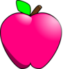 Magenta Apple Clip Art
