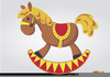 Cute Rocking Horse Clipart Image