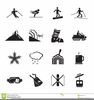 Mountain Black And White Clipart Image