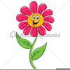 Green Cartoon Flower Image