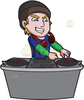 Disc Jockey Dj Music Clipart Image