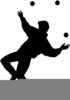 Person Juggling Clipart Image