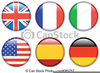 Free Country Flags Clipart Image