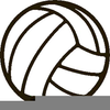 Exploding Volleyball Clipart Image