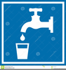 People Drinking Water Clipart Image