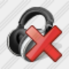 Icon Ear Phone Delete Image