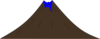 Blue Volcanoe Clip Art