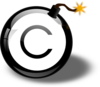 Copyright Bomb Clip Art