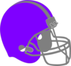 Purple Football Helmet Clip Art