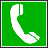 Green Telephone Clip Art