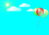 Flying Balloon Clip Art